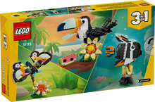 Load image into Gallery viewer, LEGO Creator 3 in 1 Tropical Toucan set 31173 with vibrant toucan models and accessories
