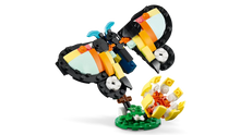 Load image into Gallery viewer, LEGO Creator 3 in 1 Tropical Toucan set 31173 featuring a colourful butterfly display on a green base
