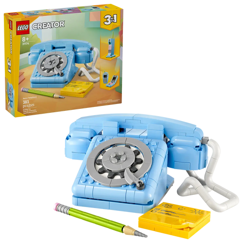 LEGO Creator Retro Telephone set 31174 with Box, Built Phone Model and Accessories