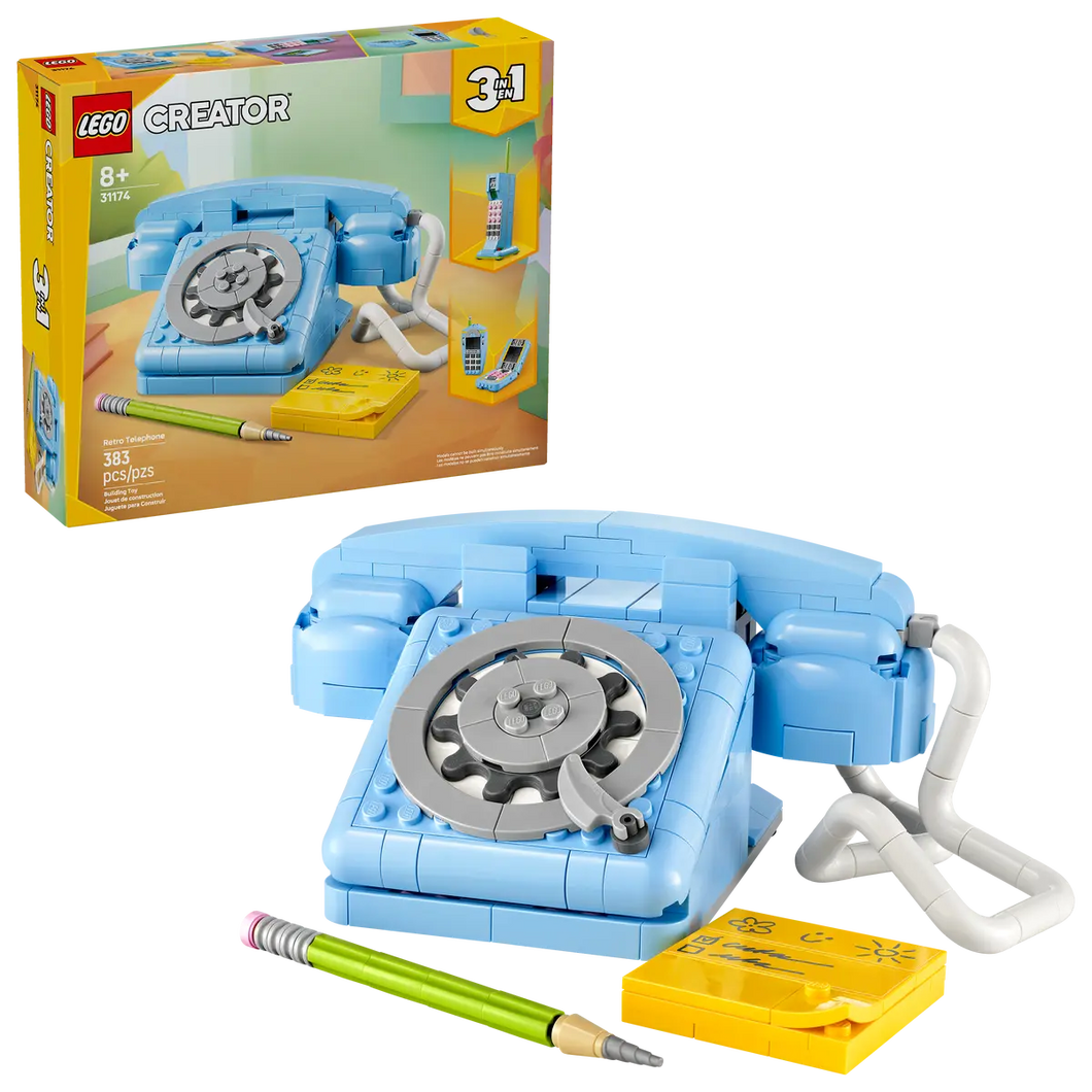 LEGO Creator Retro Telephone set 31174 with Box, Built Phone Model and Accessories
