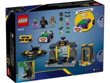 Load image into Gallery viewer, Brick Shack DC Batman LEGO 76272 boxed set featuring Batman, Joker, Batcave, and Batmobile build elements
