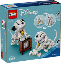 Load image into Gallery viewer, LEGO Disney 101 Dalmatians set by Brick Shack featuring buildable Dalmatian puppies and TV model
