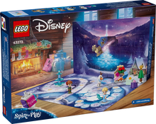 Load image into Gallery viewer, LEGO Disney Advent Calendar 2025 43273 Boxed Set with festive winter scene and characters

