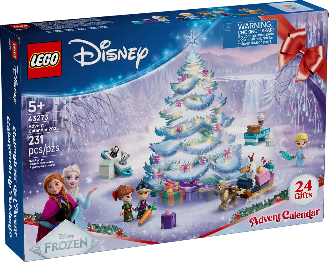 LEGO Disney Advent Calendar 2025 43273 set with festive decorations and characters for holiday fun