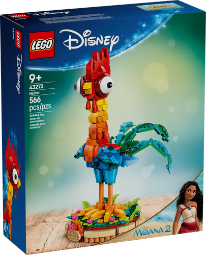 LEGO Disney Moana Heihei set boxed 566 pieces for ages 9 and up with colourful bird figure