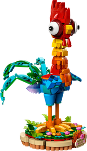 LEGO Disney Moana Heihei set with colorful Heihei rooster figure on decorative base