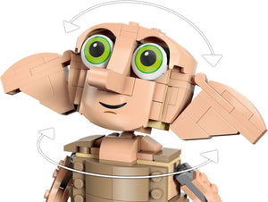 LEGO Dobby the House-Elf set by Brick Shack showing detailed build with rotating head and ears