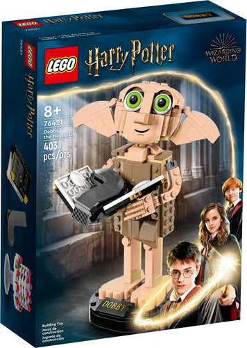LEGO Dobby the House-Elf set boxed by Brick Shack featuring 403 pieces for Harry Potter fans
