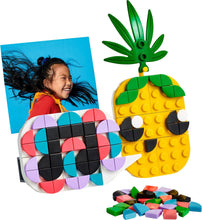 Load image into Gallery viewer, LEGO DOTS pineapple photo holder 30560 with colourful tiles and photo display for creative fun
