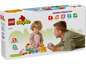 LEGO Duplo Animal Train set boxed set from Brick Shack with child and adult playing together