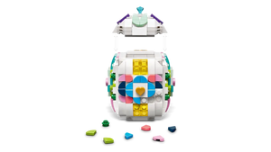 Brick Shack LEGO Easter Egg set featuring colourful buildable egg with removable top and decorative pieces