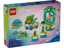 Load image into Gallery viewer, LEGO Encanto jewellery box set by Brick Shack featuring colourful Disney-themed building pieces
