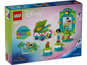 LEGO Encanto jewellery box set by Brick Shack featuring colourful Disney-themed building pieces