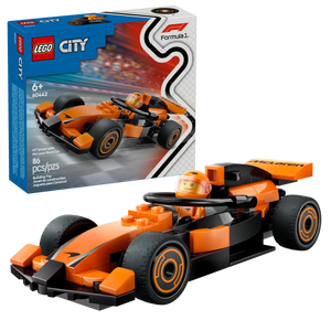LEGO City Formula 1 boxed set with orange race car and driver minifigure by Brick Shack