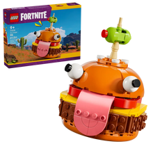 Load image into Gallery viewer, LEGO Fortnite Durrr Burger set with cartoonish burger design and large tongue in boxed set

