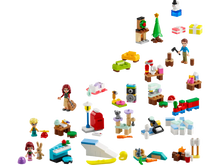Load image into Gallery viewer, Brick Shack LEGO Friends advent calendar 2024 with festive mini builds and character figurines
