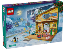 Load image into Gallery viewer, LEGO Friends advent calendar 2024 boxed set by Brick Shack with festive winter house and mini figures

