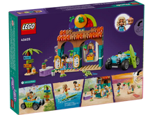 Load image into Gallery viewer, LEGO Friends Beach Smoothie Stand set boxed by Brick Shack with smoothie stand, figures, and beach accessories
