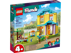 LEGO Friends Paisley's House boxed set with 185 pieces including characters Paisley, Felix, and Jonathan