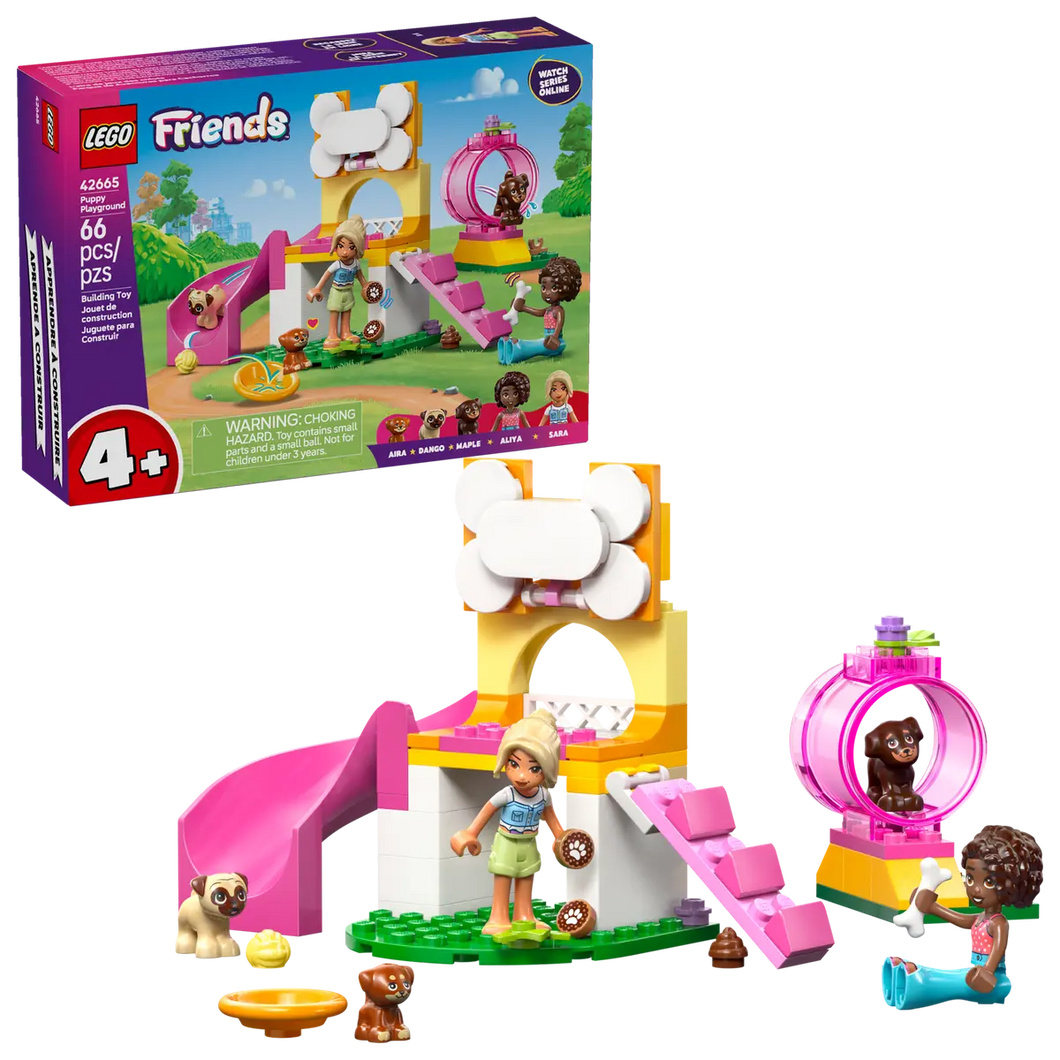 LEGO Friends Puppy Playground set boxed by Brick Shack with slide, puppy figures, and playground accessories