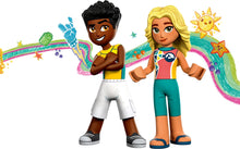 Load image into Gallery viewer, LEGO Friends sea rescue plane set featuring two colourful character figures with playful background
