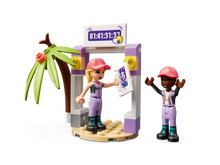 Load image into Gallery viewer, Brick Shack LEGO boxed set with two female mini figures, tropical tree, and countdown timer display
