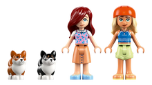 Load image into Gallery viewer, LEGO Friends Surfing Dogs 42641 Boxed Set featuring two girls and their playful dogs
