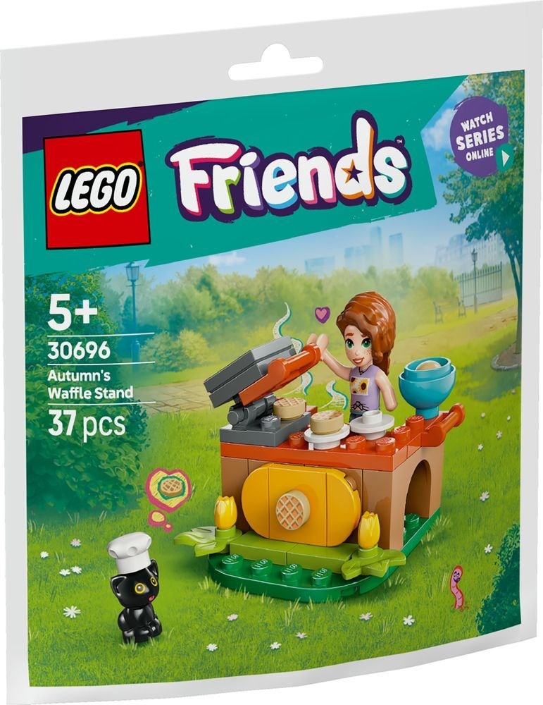 LEGO Friends waffle stand set polybag with autumn waffle stand and mini figures by Brick Shack