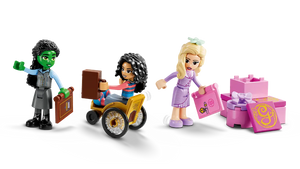 LEGO Glinda Elphaba Nessarose boxed set featuring three character mini figures and detailed accessories