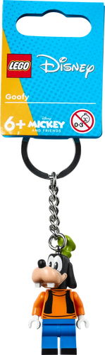 LEGO Goofy keyring 854196 featuring a detailed Goofy Minifigure with a keychain attachment