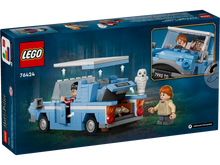 Load image into Gallery viewer, LEGO Harry Potter Flying Ford Anglia boxed set by Brick Shack with mini figures and detailed blue car build
