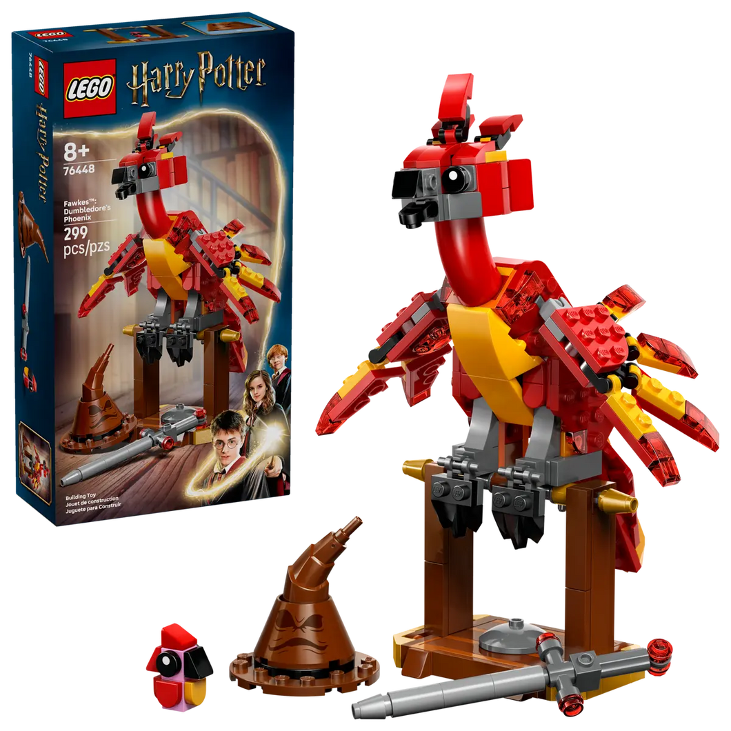 LEGO Harry Potter Fawkes the Phoenix Boxed Set with 299 pieces for ages 8 and up