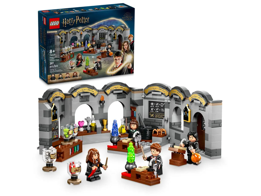 LEGO Harry Potter Potions Class boxed set by Brick Shack featuring Hogwarts classroom with potion bottles and wizard figures