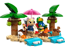 Load image into Gallery viewer, Kapp&#39;n&#39;s Island Boat Tour LEGO set by Brick Shack featuring tropical island scene with characters, palm trees, and campfire
