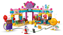 Load image into Gallery viewer, Brick Shack boxed LEGO Friends Heartlake City Candy Store set with colourful candy shop scene and mini dolls
