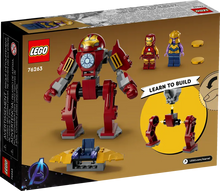 Load image into Gallery viewer, LEGO Marvel Hulkbuster vs Thanos set 76263 featuring Iron Man figures and buildable robot
