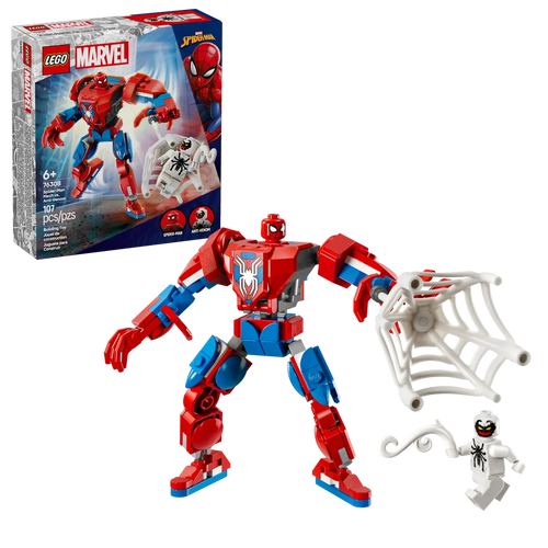 Marvel LEGO Anti-Venom battle boxed set by Brick Shack featuring Spider-Man mech and Anti-Venom minifigure