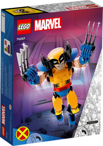 LEGO Marvel Wolverine boxed set with articulated figure and retractable claws in yellow and blue suit