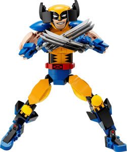 LEGO boxed set Wolverine figure in yellow and blue suit with crossed claws and detailed articulation