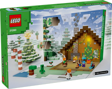 Load image into Gallery viewer, LEGO Minecraft Advent Calendar 2025 21280 Boxed Set featuring festive winter scenes and characters
