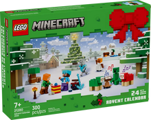 Load image into Gallery viewer, LEGO Minecraft Advent Calendar 2025 21280 featuring 24 festive characters and scenes for creative play and fun
