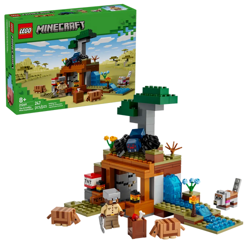 LEGO Minecraft Armadillo Mine Expedition set with detailed build, characters, and animals by Brick Shack