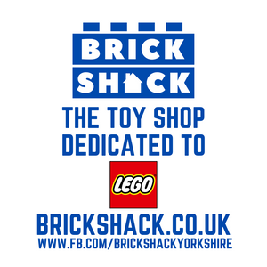 Brick Shack logo and promotional text for LEGO Minecraft Baby Pig House set retailer