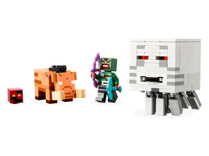 LEGO Minecraft Nether Portal set featuring Minecraft characters and creatures from Brick Shack