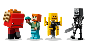 LEGO Minecraft Nether set by Brick Shack featuring Minecraft characters and mobs in a boxed set