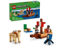 Load image into Gallery viewer, LEGO Minecraft pirate ship set with figures and accessories for creative play and adventure
