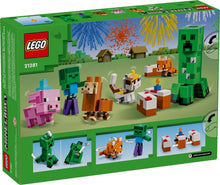Load image into Gallery viewer, LEGO Boxed Set 21281 featuring characters like Creeper, Zombie, and animals for creative building fun
