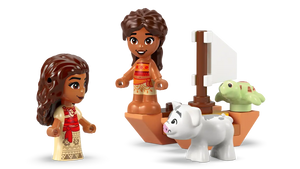 Moana’s Island Fun LEGO 43260 boxed set by Brick Shack featuring Moana figures, a pig, a turtle, and a small boat