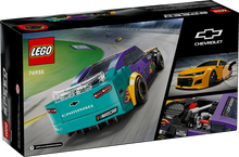 Load image into Gallery viewer, LEGO NASCAR Chevrolet Camaro ZL1 boxed set by Brick Shack featuring detailed race car model and engine parts
