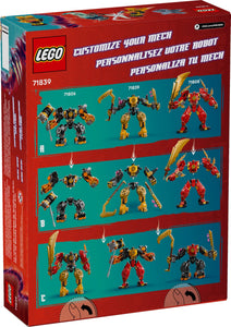 LEGO Ninjago Arin's Spinjitzu Battle Mech Boxed Set with Customisation Options and Mini Figures